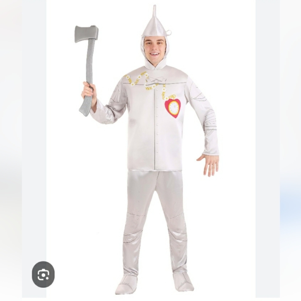 The Wizard Of Oz Tin Man Costume Halloween Mens Standard Size New Outfit